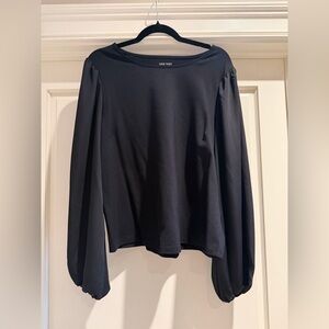 Nine West Puff Sleeve Top - Black - Size XL - Worn once!!